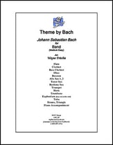 Theme by Bach Concert Band sheet music cover